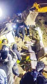At least 15 killed as landslide buries private bus in Himachal
