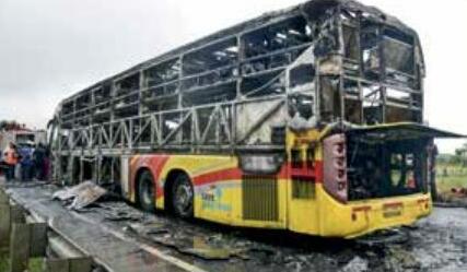 Two-wheeler skid killed rider moments before bus ran over it in Kurnool: Police