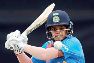 Shafali trains for Australia test