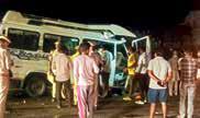 Raj: 15 killed, 2 injured as tempo traveller crashes into parked truck