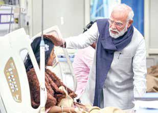 PM meets survivors, says those behind conspiracy to be brought to justice