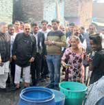 Ashish Sood inspects sanitation work in Punjabi Bagh’s Ward 92