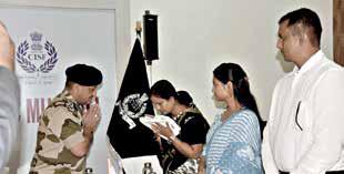 CISF hands over enhanced SBI CAPSP benefits