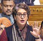 Priyanka defends Nehru, says govt using Vande Mataram for electoral politics