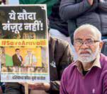 Why is govt 'hell-bent'? Cong on Aravallis row