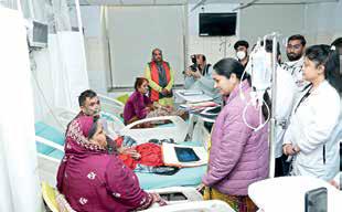 CM inspects RG Super Speciality Hospital, interacts with patients