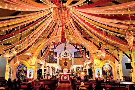 Christmas dawns in candlelight and choral hymns