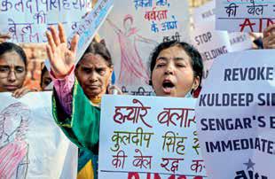 Unnao rape survivor protests against suspension of Sengar's life sentence