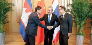 Diplomats of China, Cambodia, Thailand meet