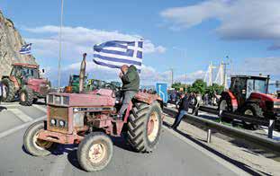 Farmers protest across Greece over rising costs, EU trade deal