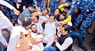 Yadav accuses BJP of muzzling dissent after Cong rally blocked