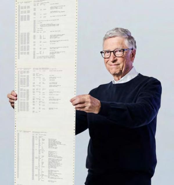 Microsoft founder Bill Gates reflects upon a 50-year-old computer code that reshaped technology