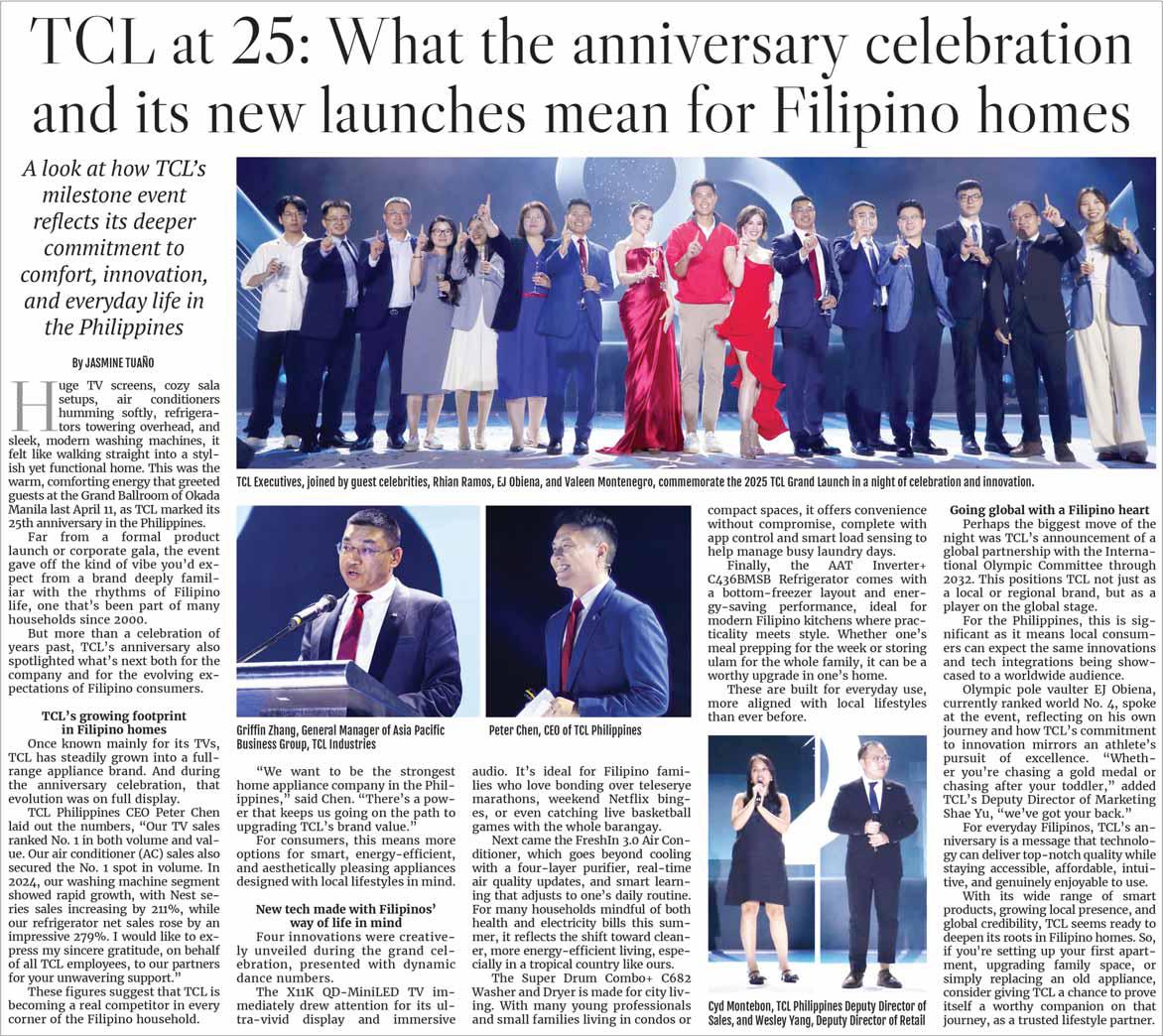 TCL at 25: What the anniversary celebration and its new launches mean for Filipino homes