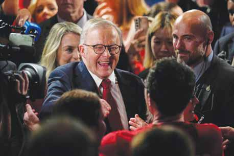 Australian PM Anthony Albanese wins a second 3-year term