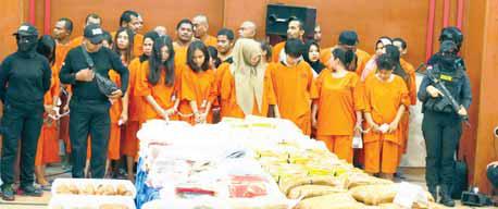 Indonesia arrests 285 in drug crackdown, seizes over half a ton of narcotics