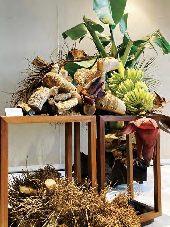 Ikebana with an indigenous touch