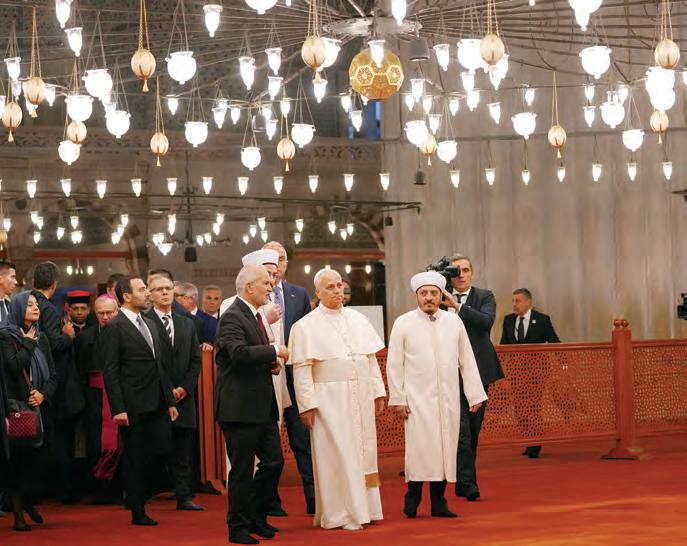 Pope prays for unity at historic Christian site