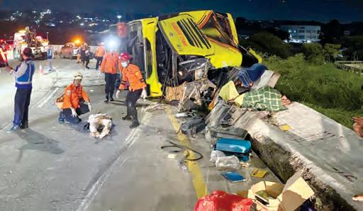 Passenger bus crash in Indonesia kills at least 16 people