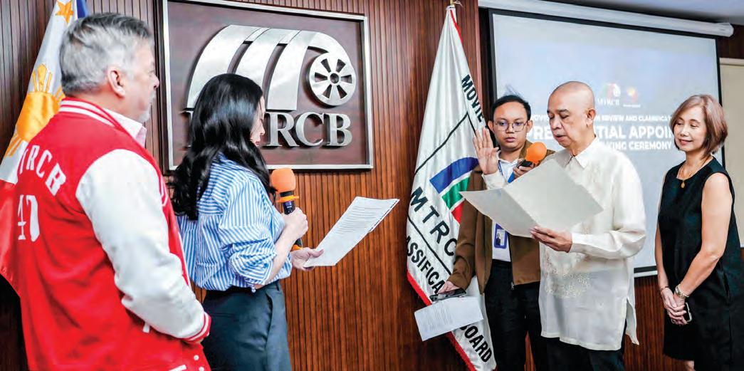 Nestor Cuartero takes oath as MTRCB board member