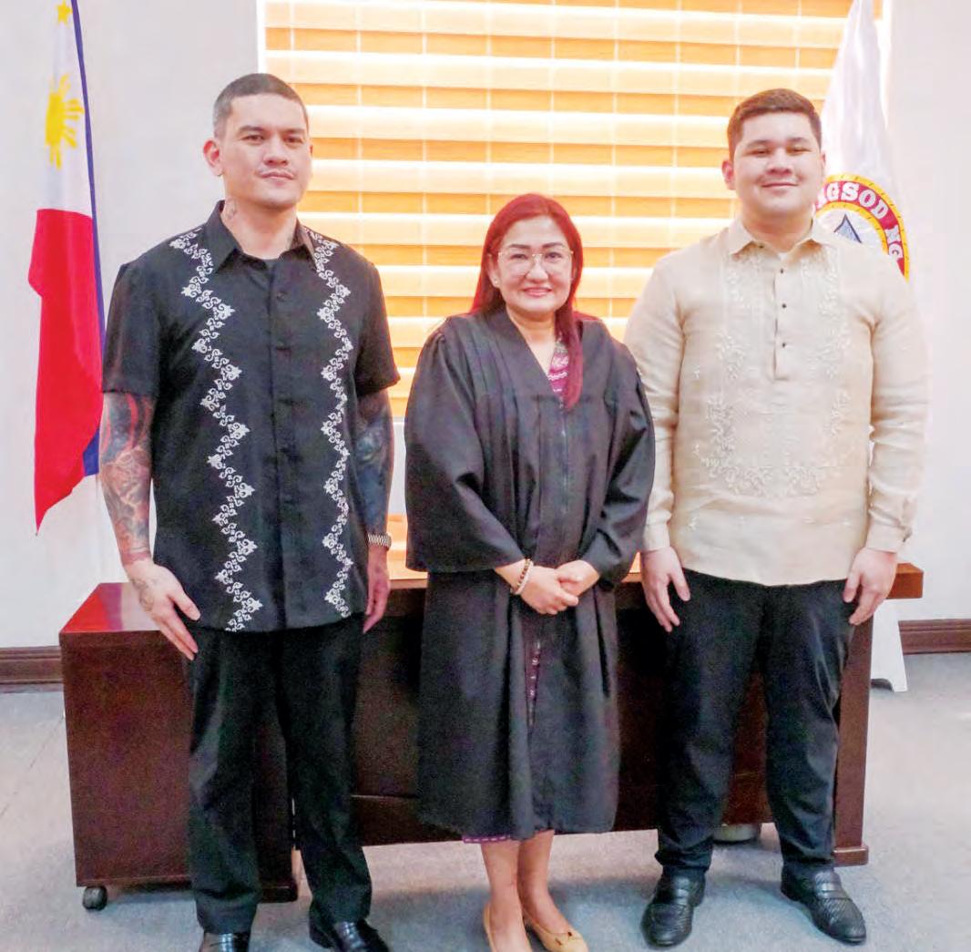 Dutertes formally assume posts