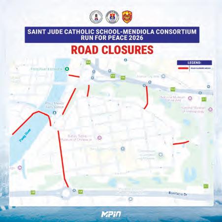 Manila LGU issues traffic advisory for Run for Peace 2026