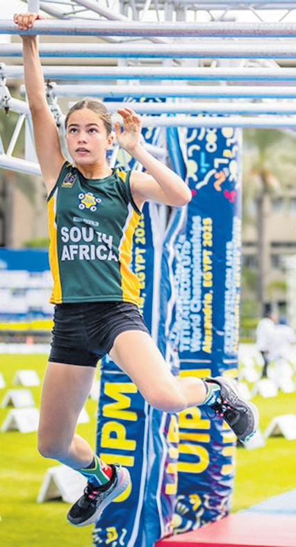 Kwagga flies SA flag at tetrathlon world champs