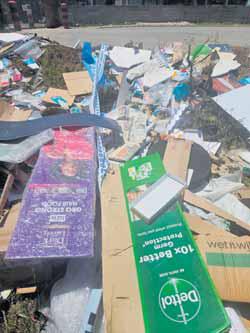 Nasty surprise for staff dumping trash illegally
