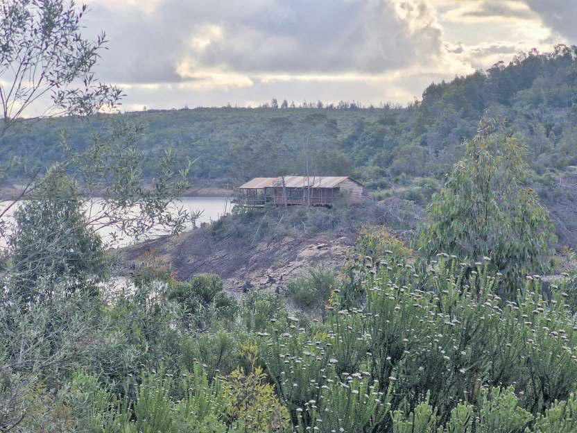'Little house on the shoreline' now well above it