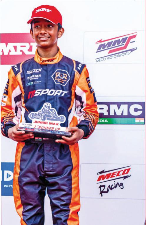 Young Bengaluru Racer Rishik Rohit Reddy exhibits speed in National Karting