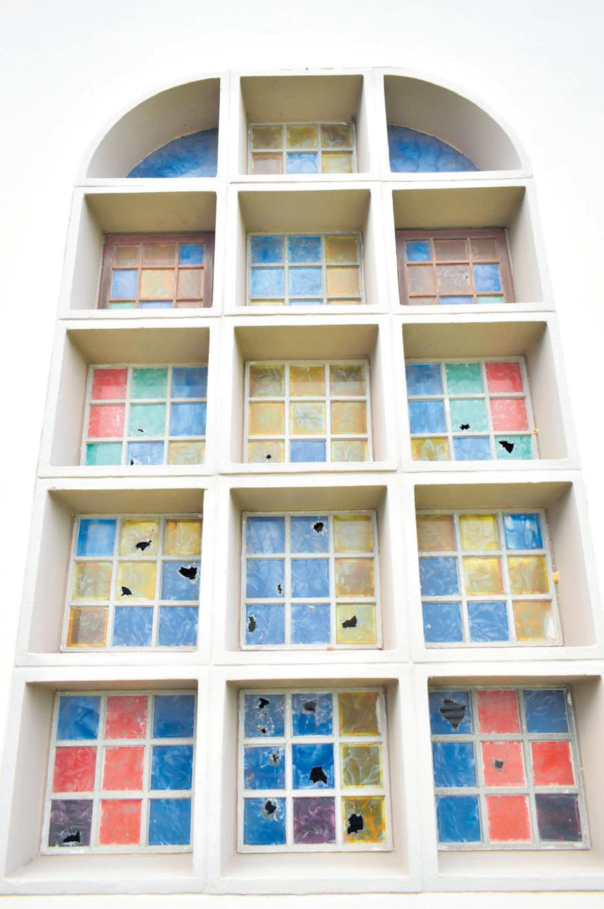 Perspex to be placed in front of church windows