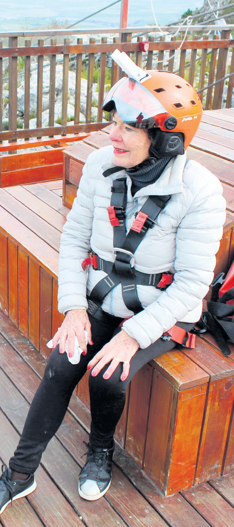 Jackie Barnard het ys in haar are