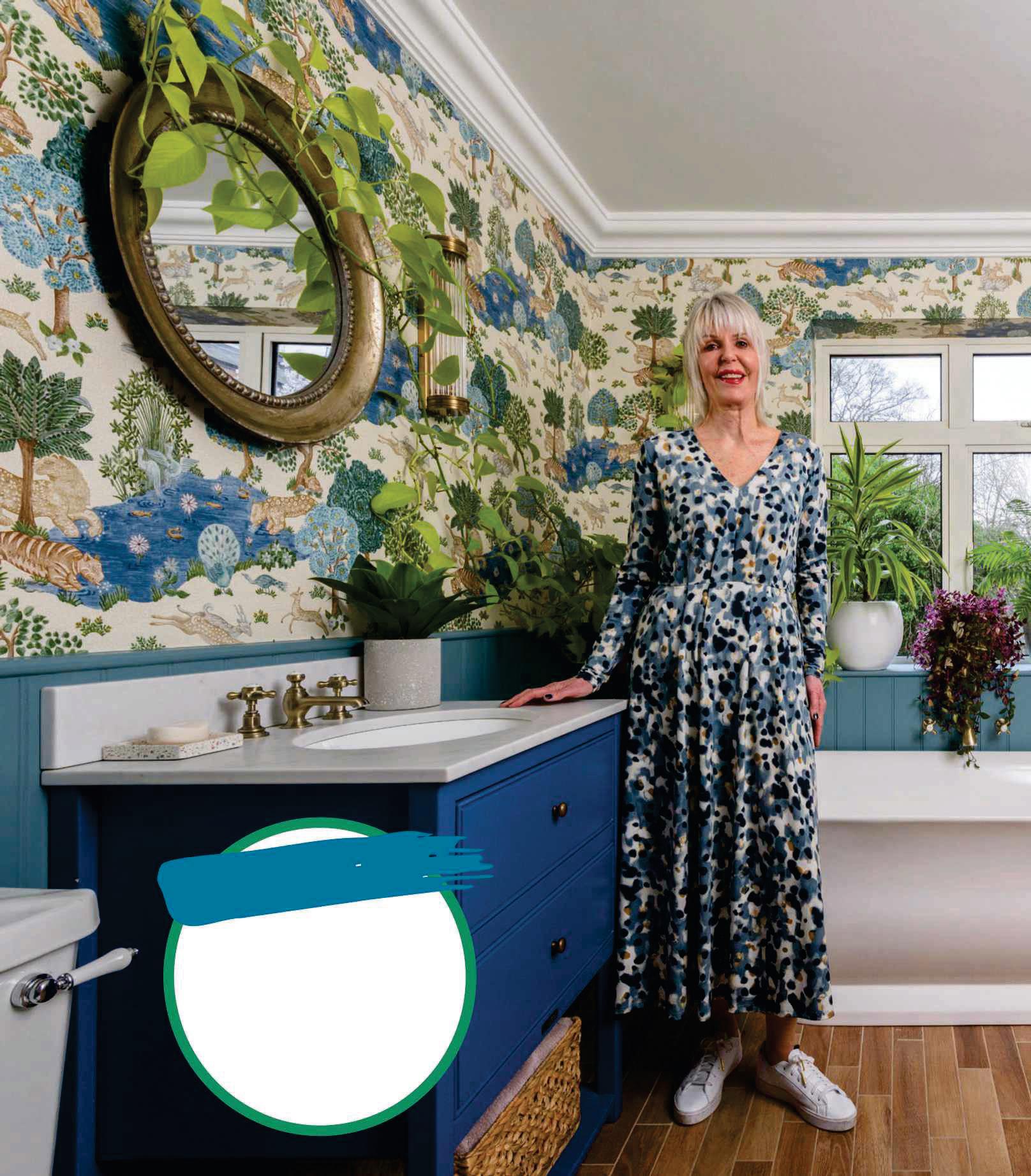"The wallpaper sparked my botanical theme'