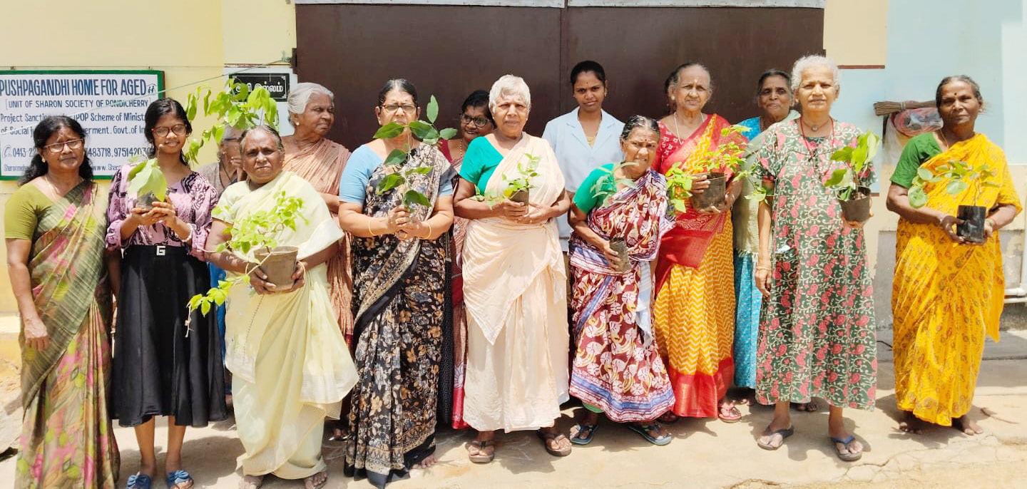 புஷ்பகாந்தி முதியோர் இல்லத்தில் உலக சுற்றுச்சுழல் விழிப்புணர்வு நிகழ்ச்சி