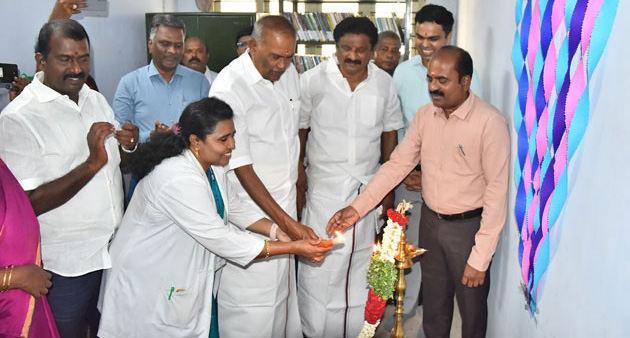 பாளையங்கோட்டை சித்த மருத்துவக்கல்லூரியில் புதிய நூலகம் திறப்பு