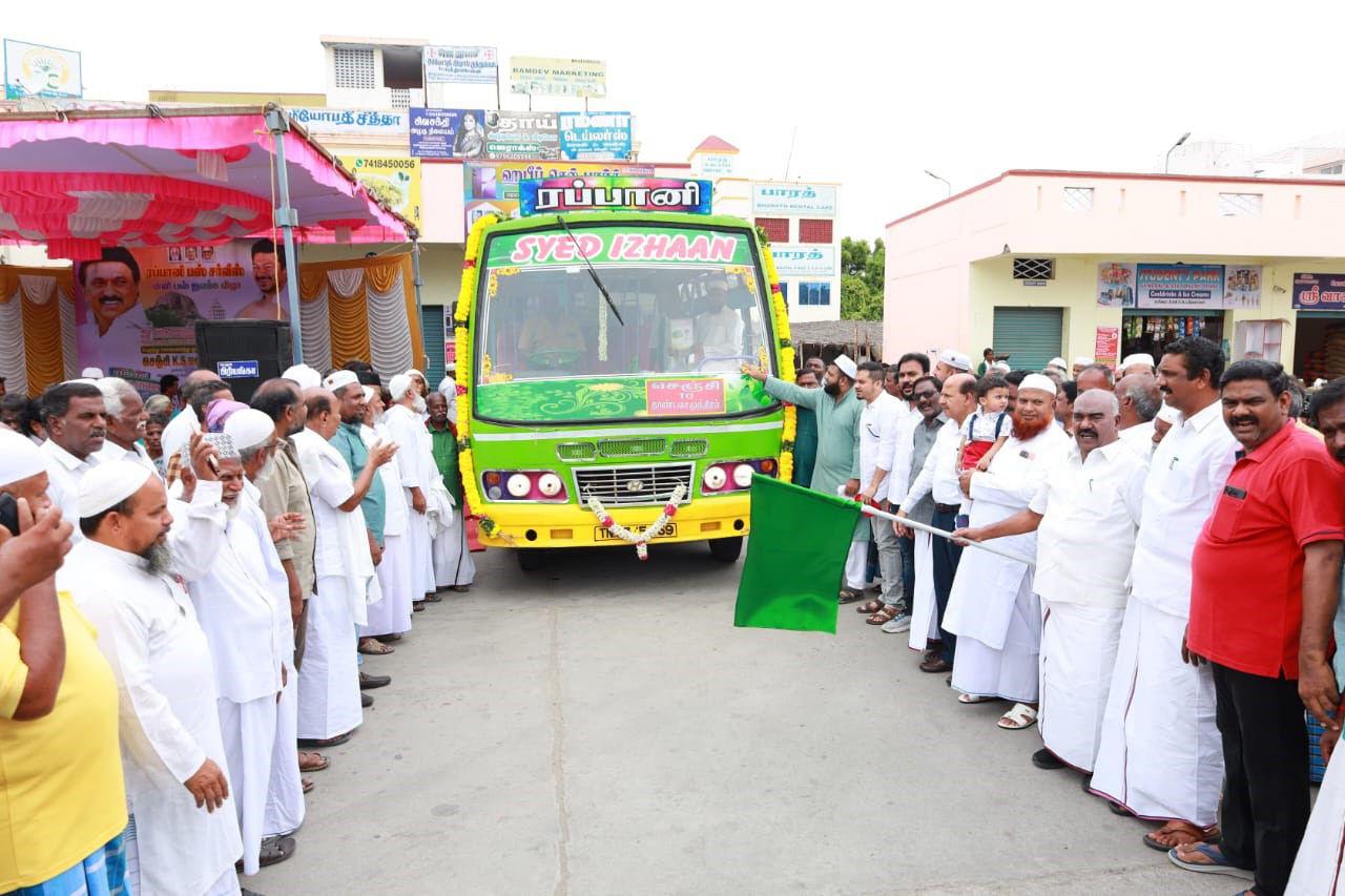 செஞ்சி தாண்டவ சமுத்திரம் கிராமத்திற்கு மினி பேருந்து சேவையை மஸ்தான் எம்எல்ஏ தொடங்கி வைத்தார்