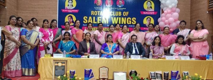 சேலம் ரோட்டரி கிளப் ஆஃப் சேலம் விங்க்ஸ் சார்பாக புதிய பொறுப்பாளர்களின் நிறுவல் விழா