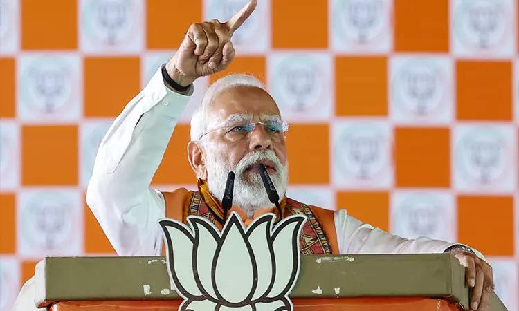 ‘பீகாரில் ஆர்.ஜே.டி. ஆட்சிக்கு வந்தால் மக்கள் தலையில் நாட்டுத் துப்பாக்கியை வைத்து மிரட்டுவார்கள்': பிரதமர் மோடி