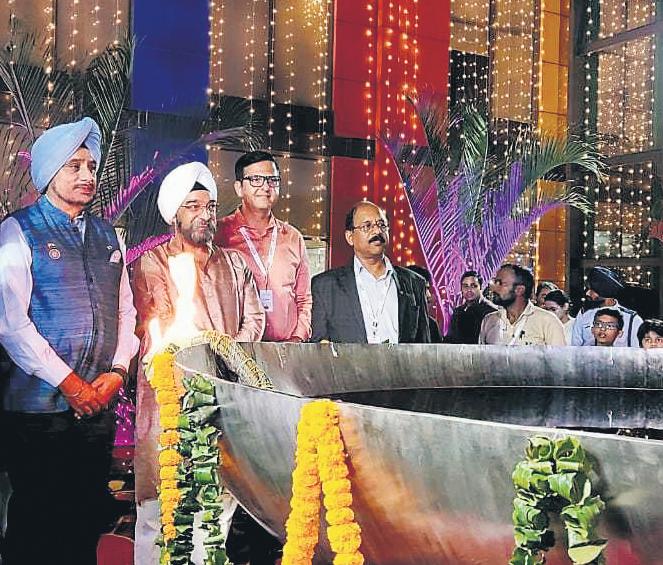 ‘Largest diya’ lights up Punjab’s Mohali