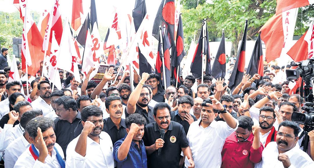 India Bloc Student Units Demand UGC Draft Rollback