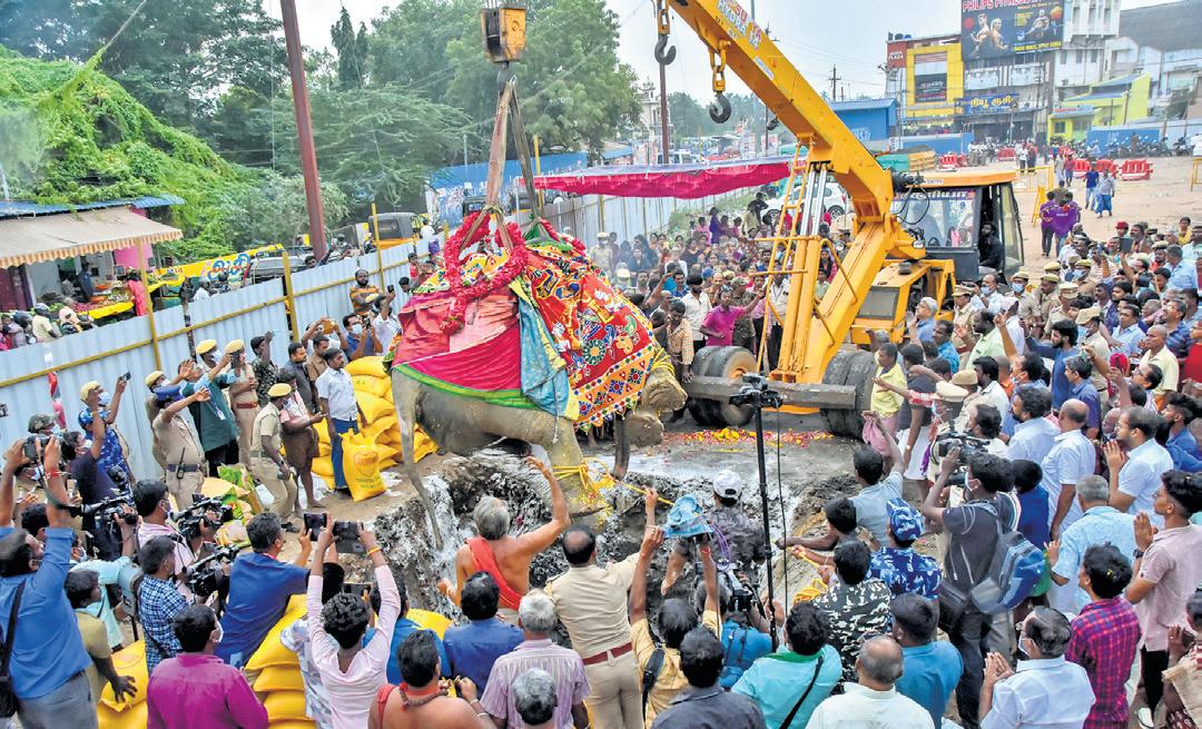 Pall of gloom descends on Nellai as temple jumbo Gandhimathi bids adieu