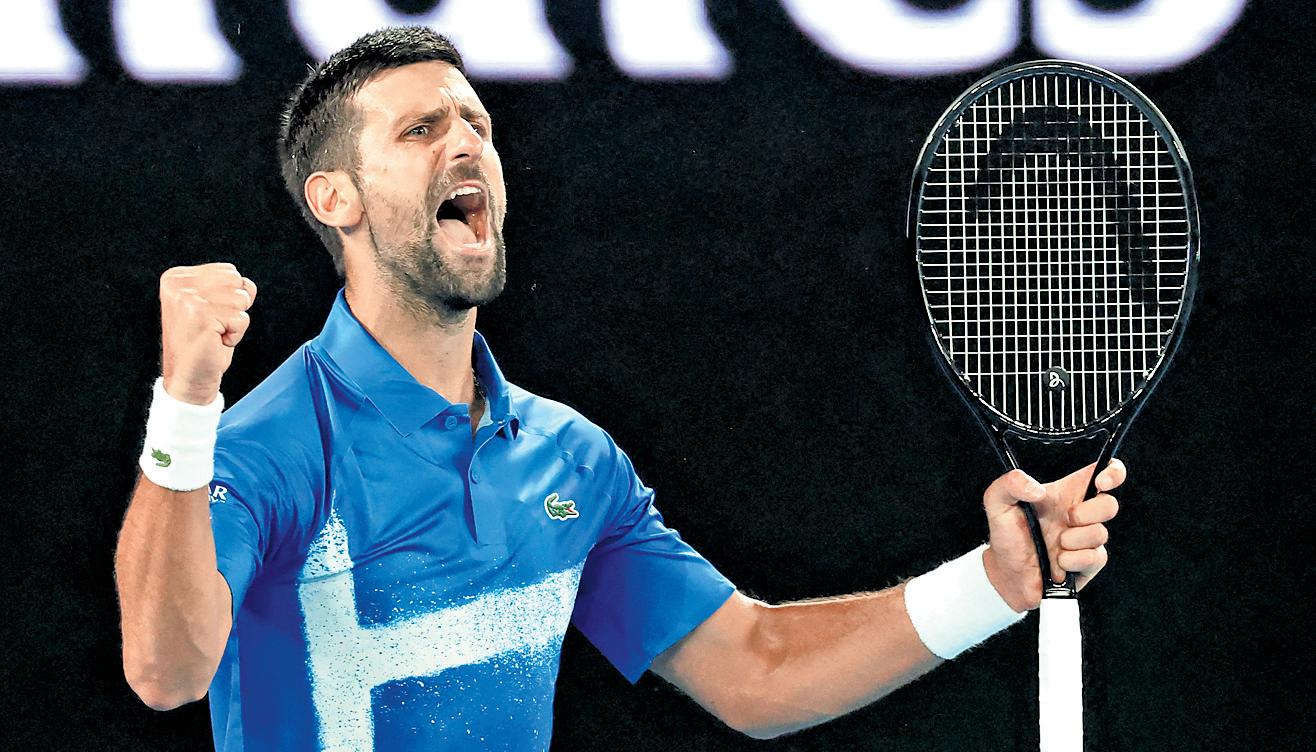 Djokovic fights past teen to keep date with history
