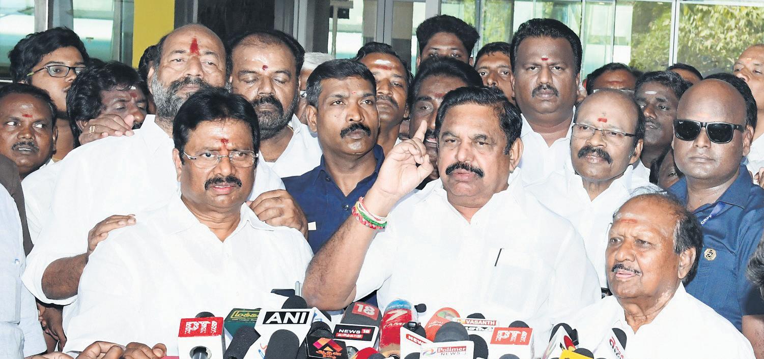 Day after Shah meet, EPS skirts question on AIADMK-BJP alliance