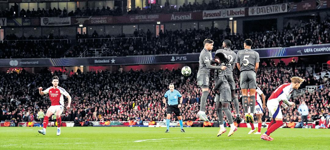 Rice conjures magic as Arsenal shock Real