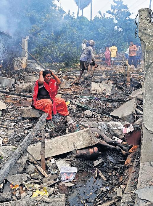 Eight killed, 8 injured in firecracker unit blast in Anakapalle in Andhra