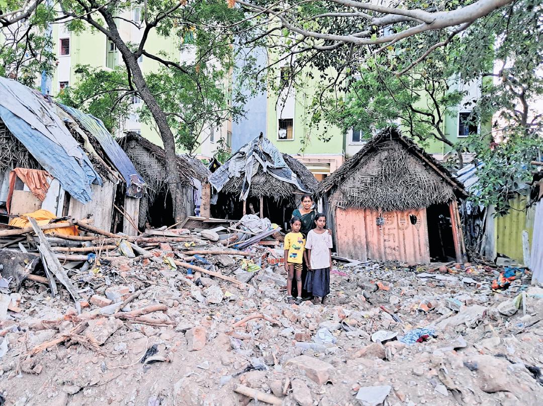 Stuck & 'powerless', 13 families left to brave elements at Moolakothalam