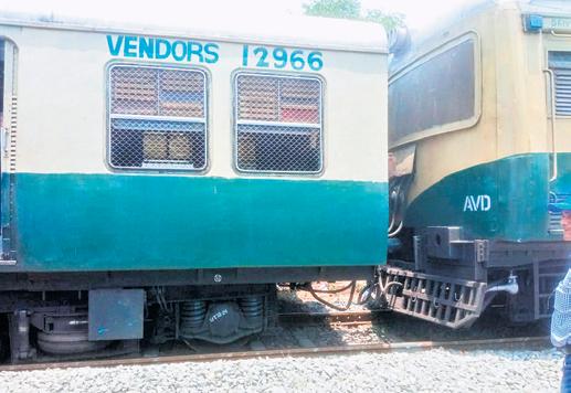 Train derails at Beach stn, services disrupted