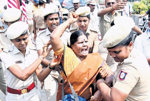 Disabled People Protest for Hike in Monthly Aid