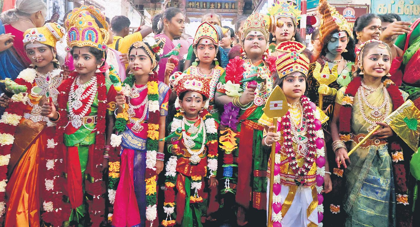 Boost for Madurai makeup artists as kids in divine avatar turn heads at Chithirai festival