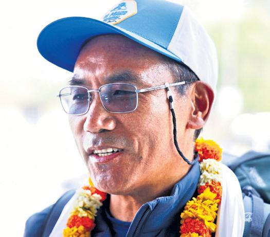 Sherpa guide climbs Everest for record 31st time