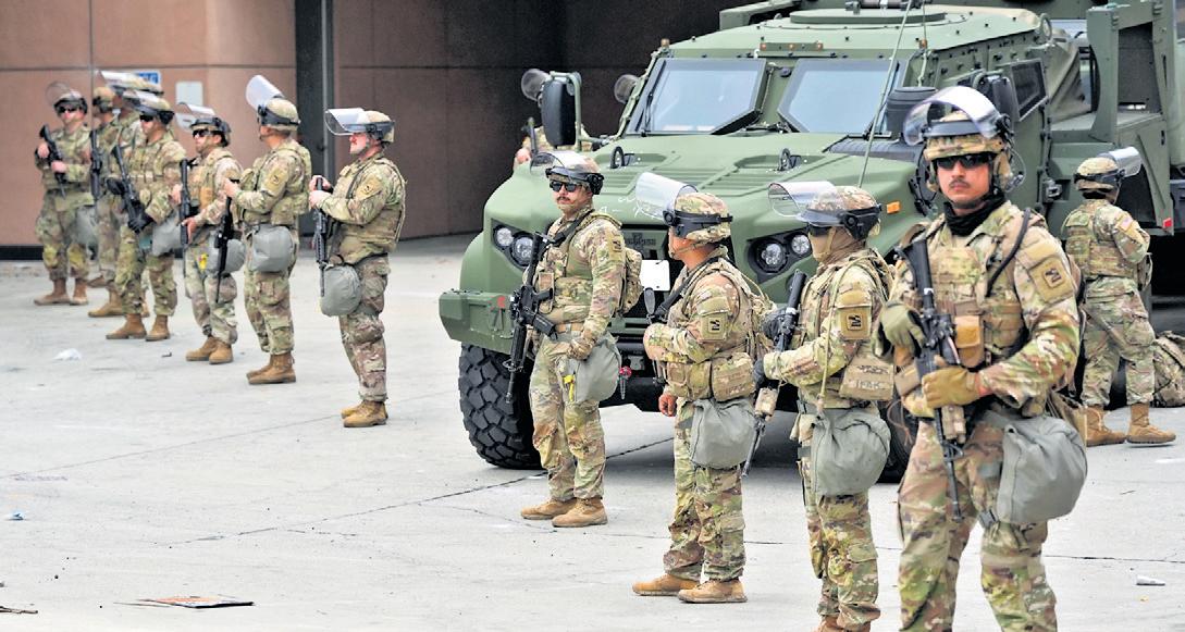 National Guard troops out in LA as immigration protests escalate